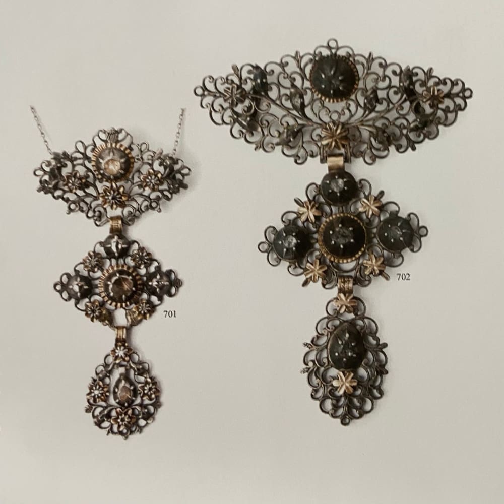 Antique Flemish Diamond & Gold Pendant circa 1750 - necklaces pendants Golconda Jewelry