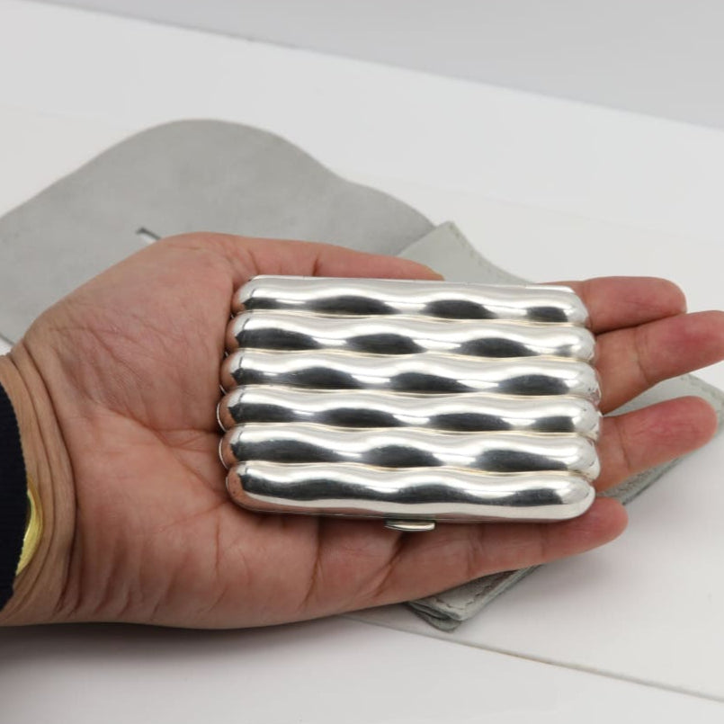 Antique Silver Cigarette Case William Neale 1892 - Golconda Jewelry