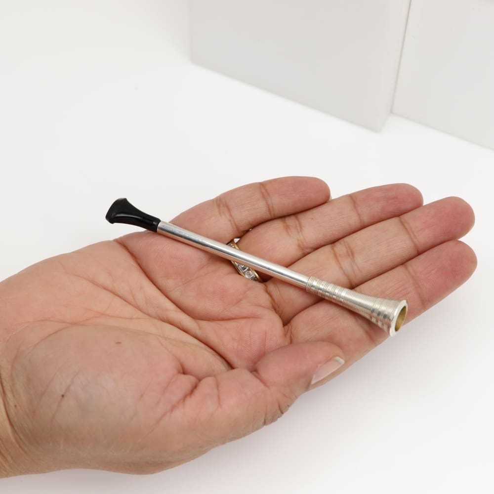 Art Deco Textured Silver Cigarette Holder circa 1930 - Golconda Jewelry