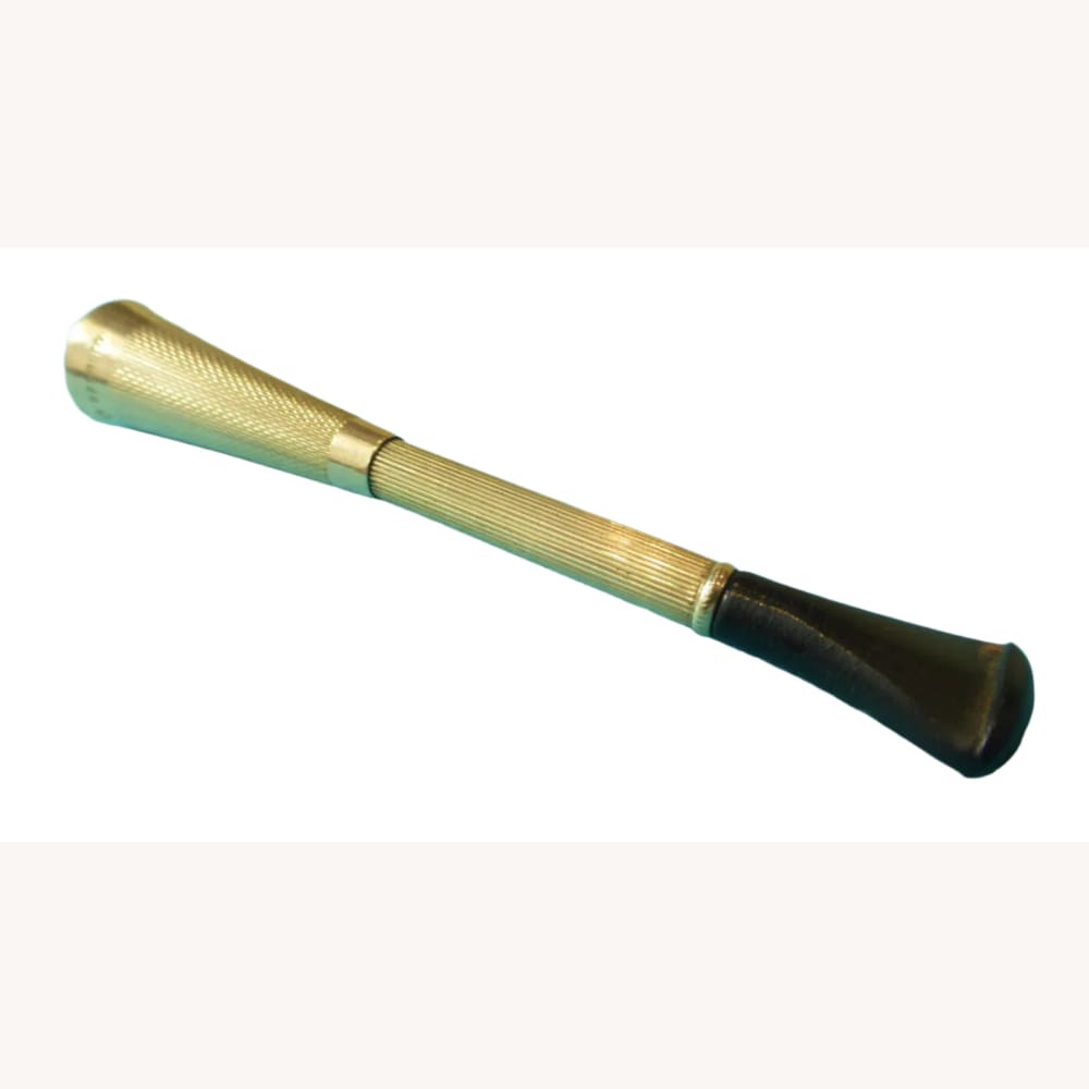 Mid Century Gold &amp; Bakelite Telescoping Cigarette Holder S J Rose - Golconda Jewelry