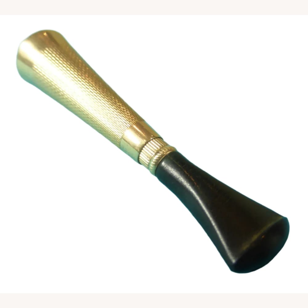 Mid Century Gold &amp; Bakelite Telescoping Cigarette Holder S J Rose - Golconda Jewelry