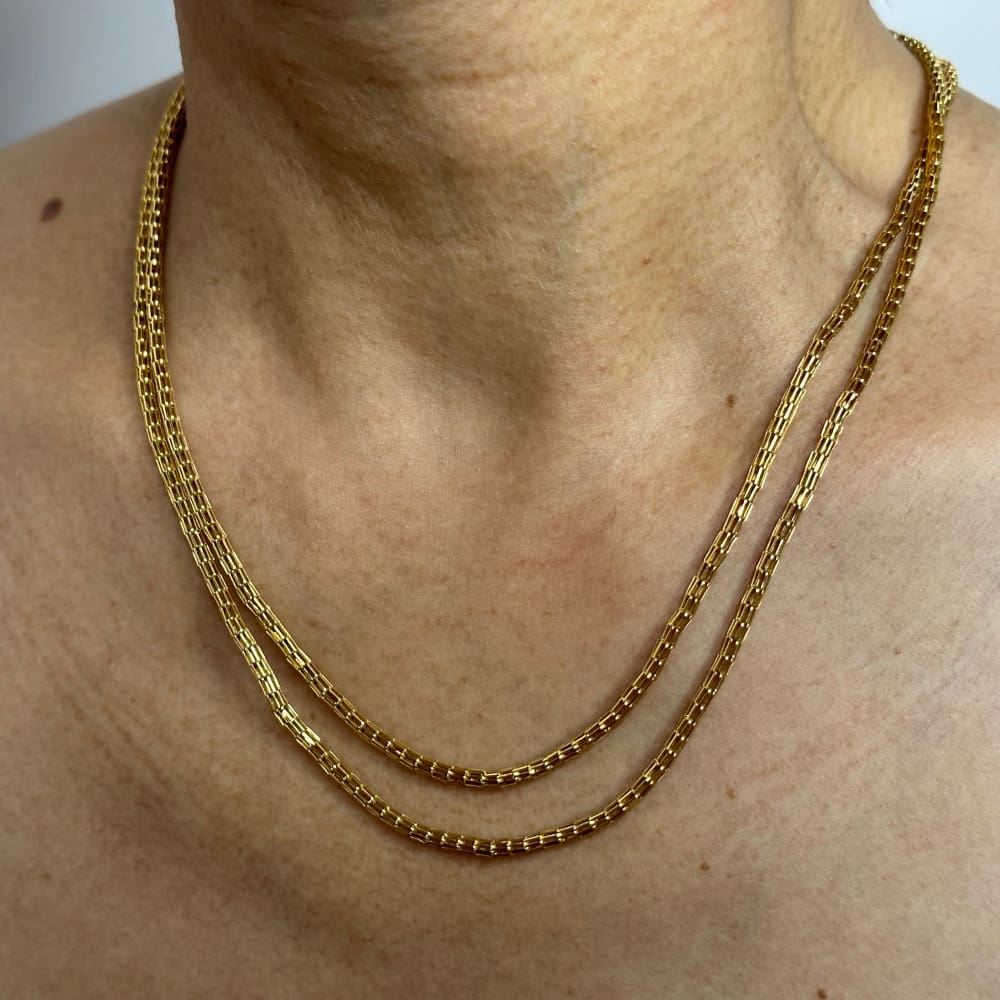 Rare Cage Link Necklace - Jewelry - Golconda Jewelry