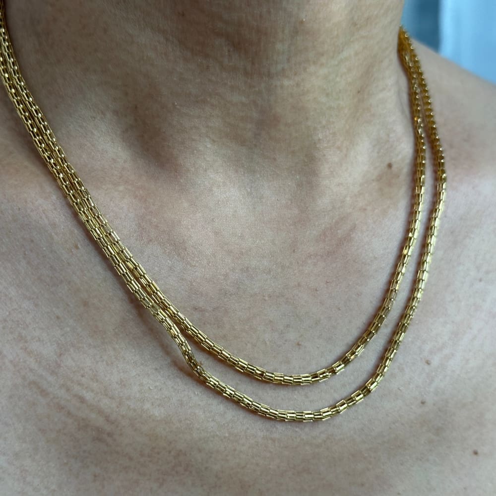 Rare Cage Link Necklace - Jewelry - Golconda Jewelry