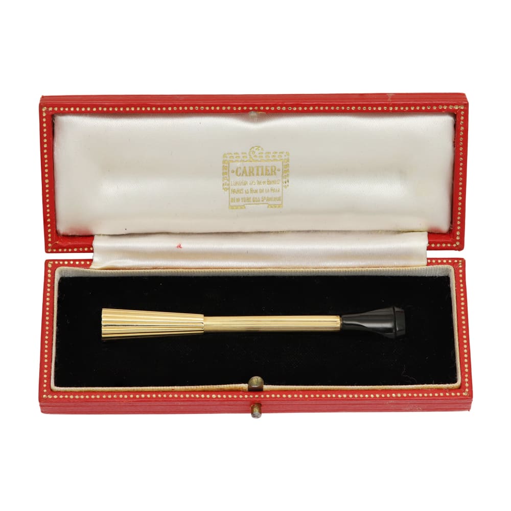 Retro Gold Cigarette Holder Cartier circa 1940 - Golconda Jewelry