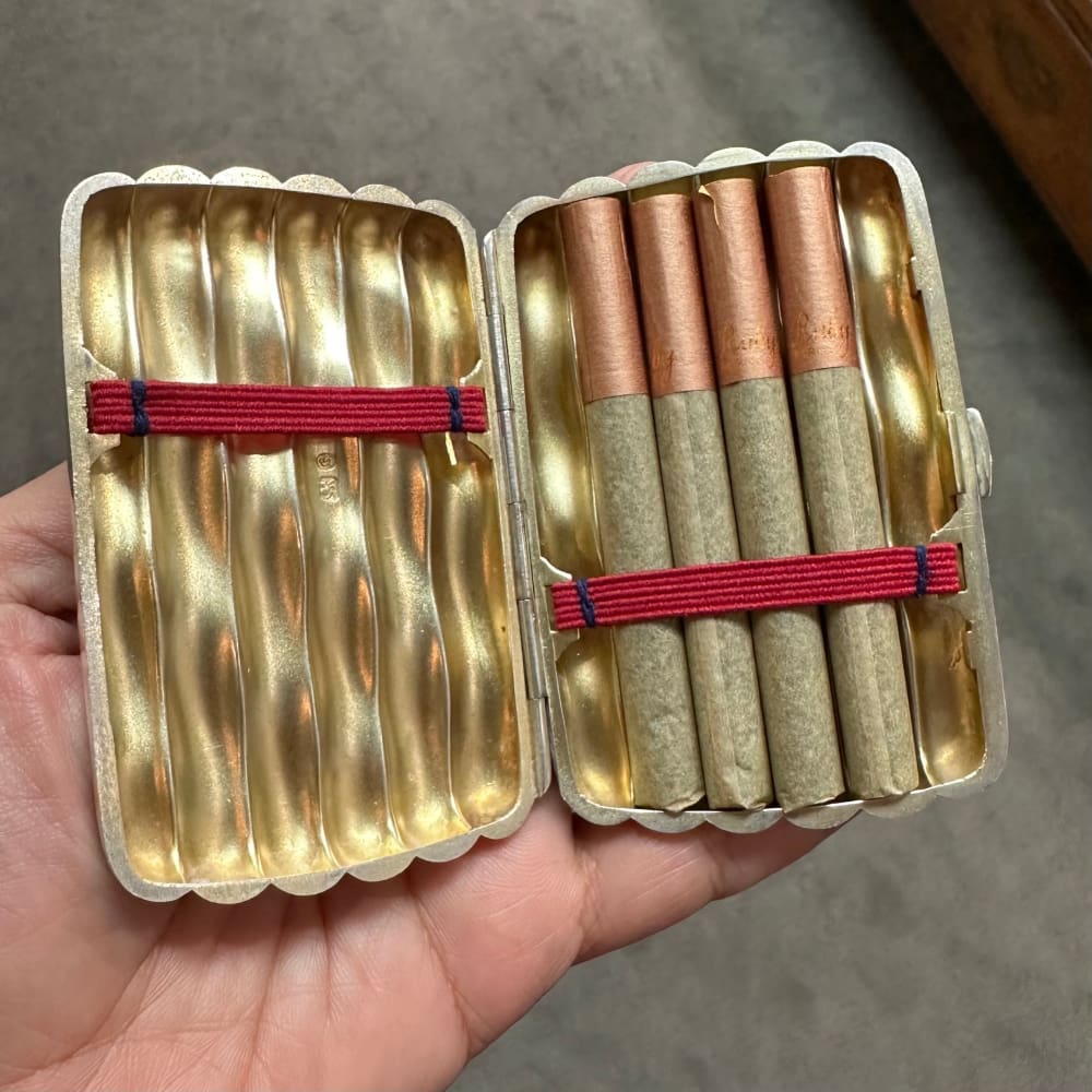 Victorian Silver Cigarette Case William Neale 1892 - Golconda Jewelry