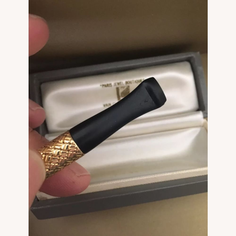 Vintage Gold & Ebony Cigarette Holder Van Cleef & Arpels - Golconda Jewelry