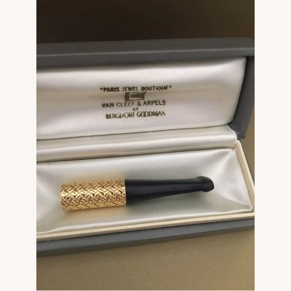 Vintage Gold & Ebony Cigarette Holder Van Cleef & Arpels - Golconda Jewelry