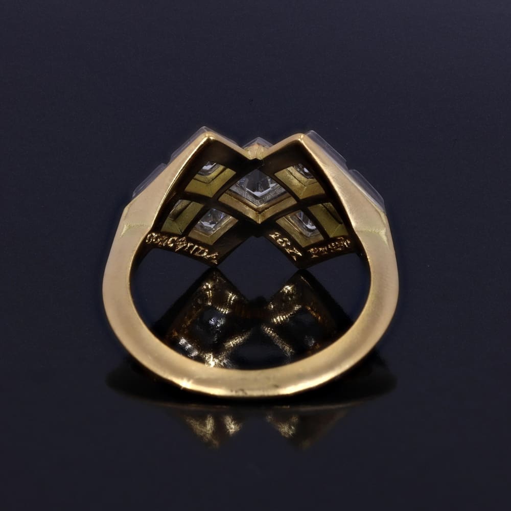 French-Cut Diamond Ring - Rings - Golconda Jewelry