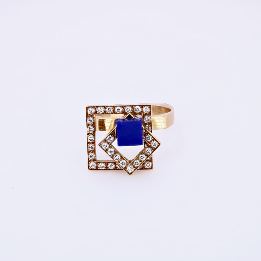 Spinner Lapis Lazuli Ring - Golconda Jewelry