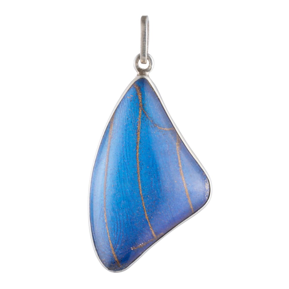 Morpho Forewing Pendant - Golconda Jewelry