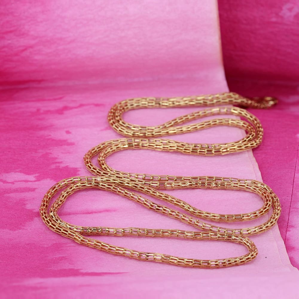 Rare Cage Link Necklace - Jewelry - Golconda Jewelry