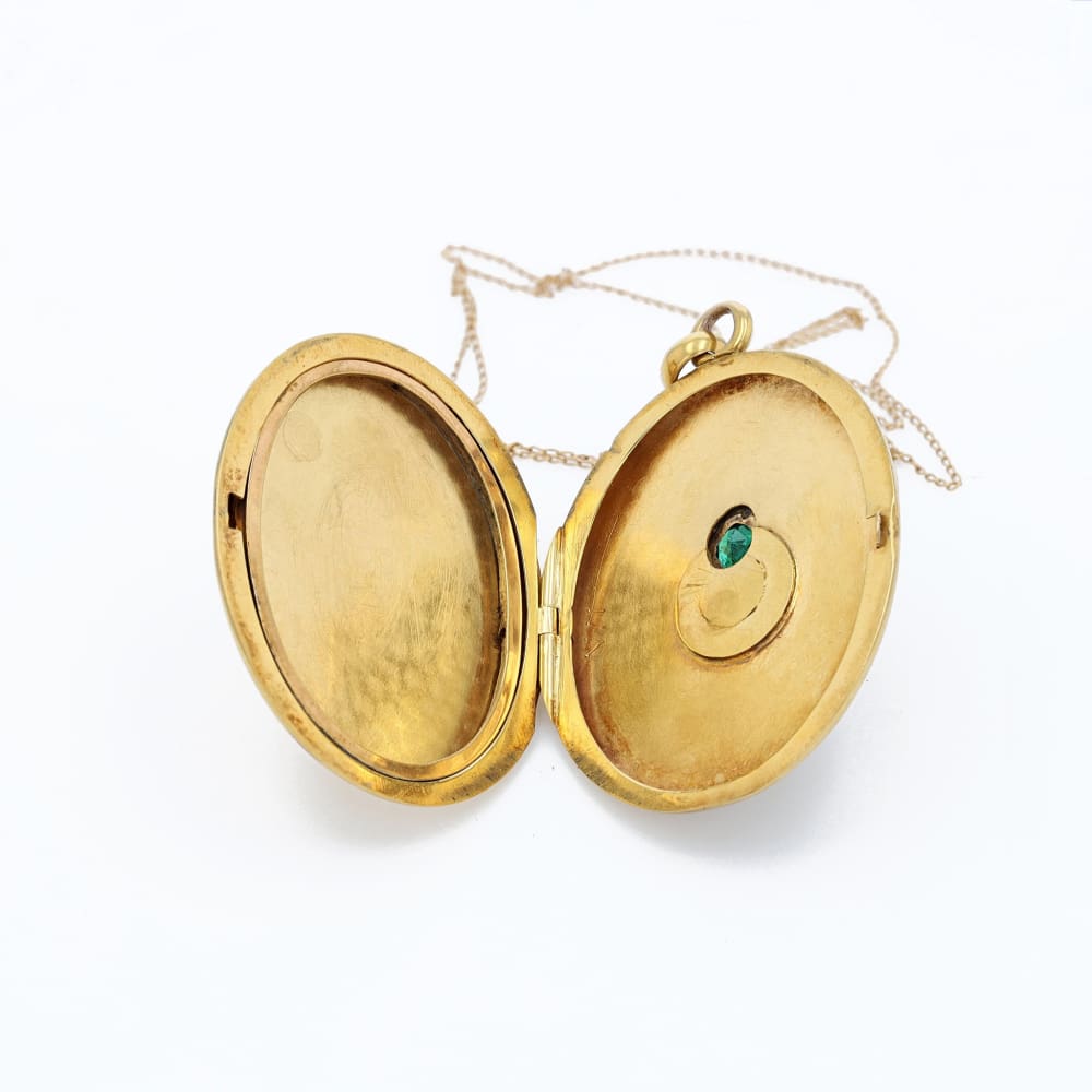 Victorian Flower Locket - Golconda Jewelry